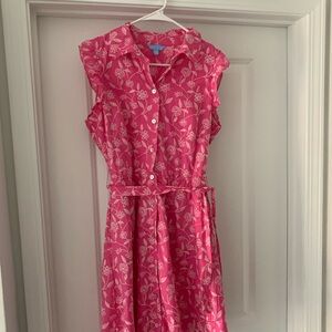 Draper James Pink Floral Midi Dress